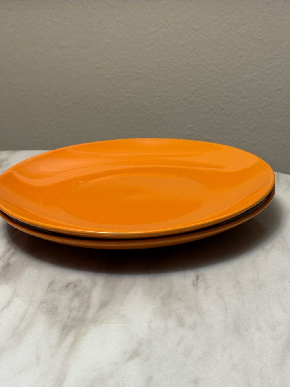 Royal Norfolk Burnt Orange Coupe Pattern Dinner 10.5” Plates Set Of 2